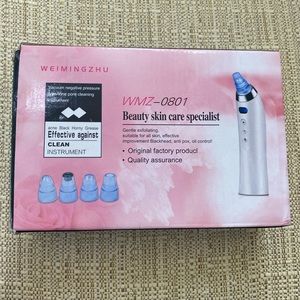 Skin care facial ritual - exfoliating machine